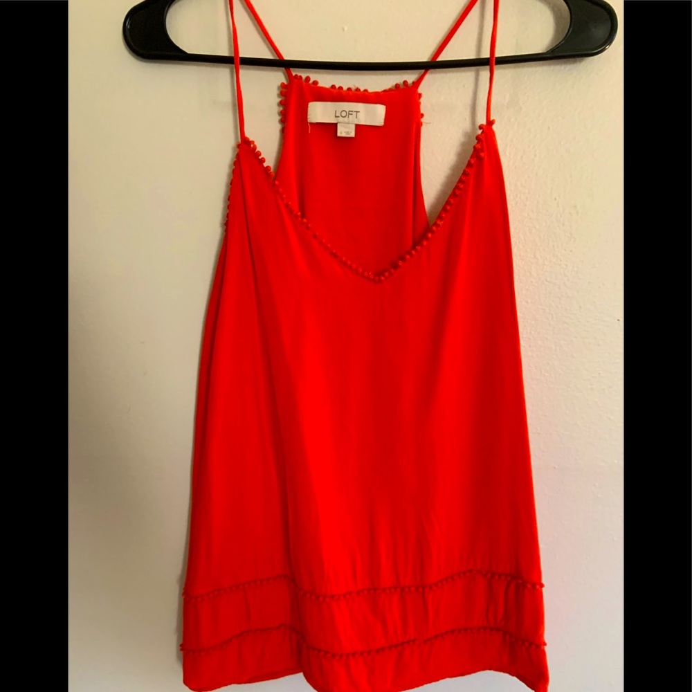 LOFT tank top with bottom detail
